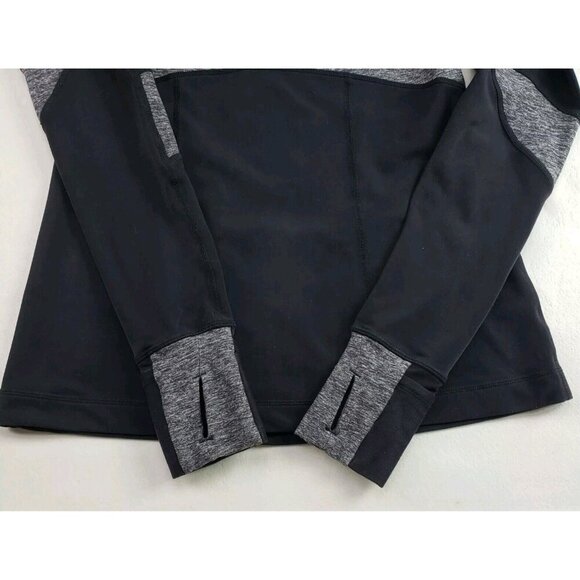 Lululemon Run Distance Pullover Womens 6 Black Long Sleeve Reflective Active Top - Picture 9 of 13